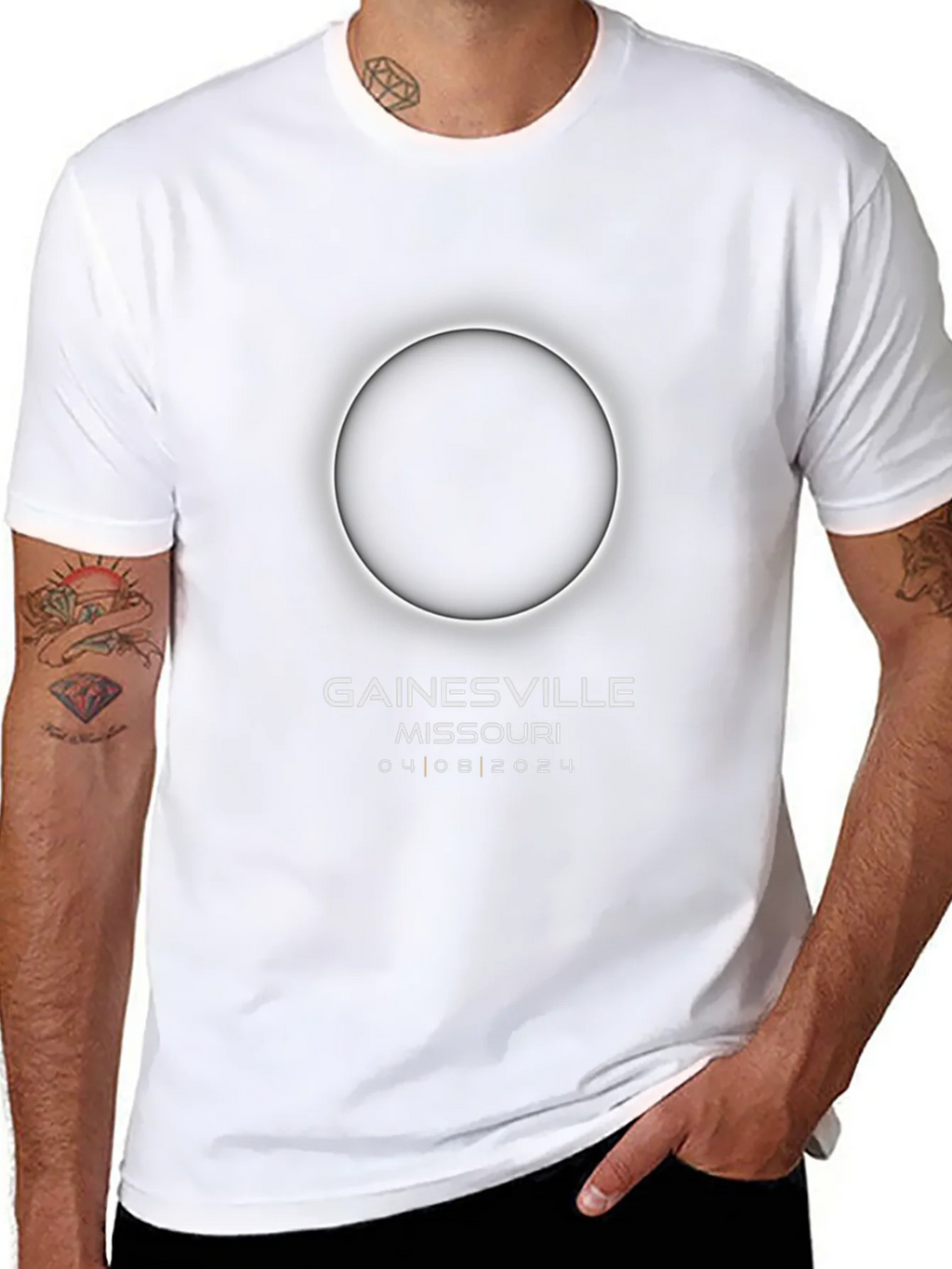 Total Solar Eclipse Gainesville Missouri 2024 T-Shirt product image 7