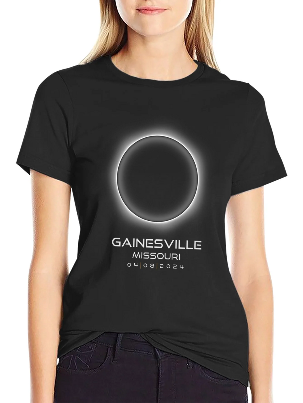 Total Solar Eclipse Gainesville Missouri 2024 T-Shirt product image 2