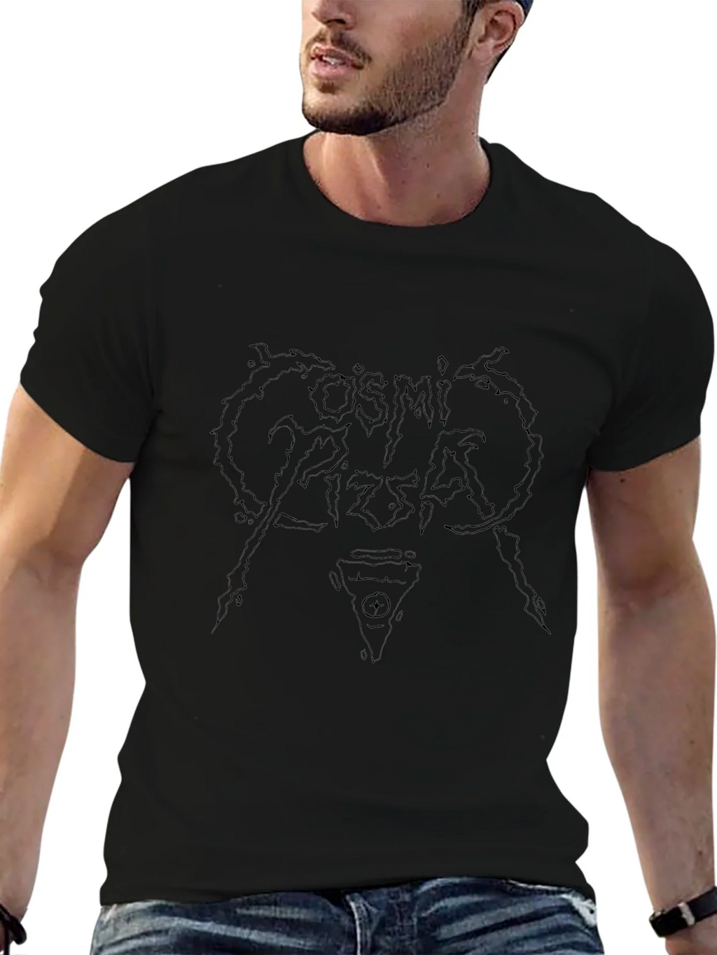 Cosmic Horror Black T-Shirt product image 5