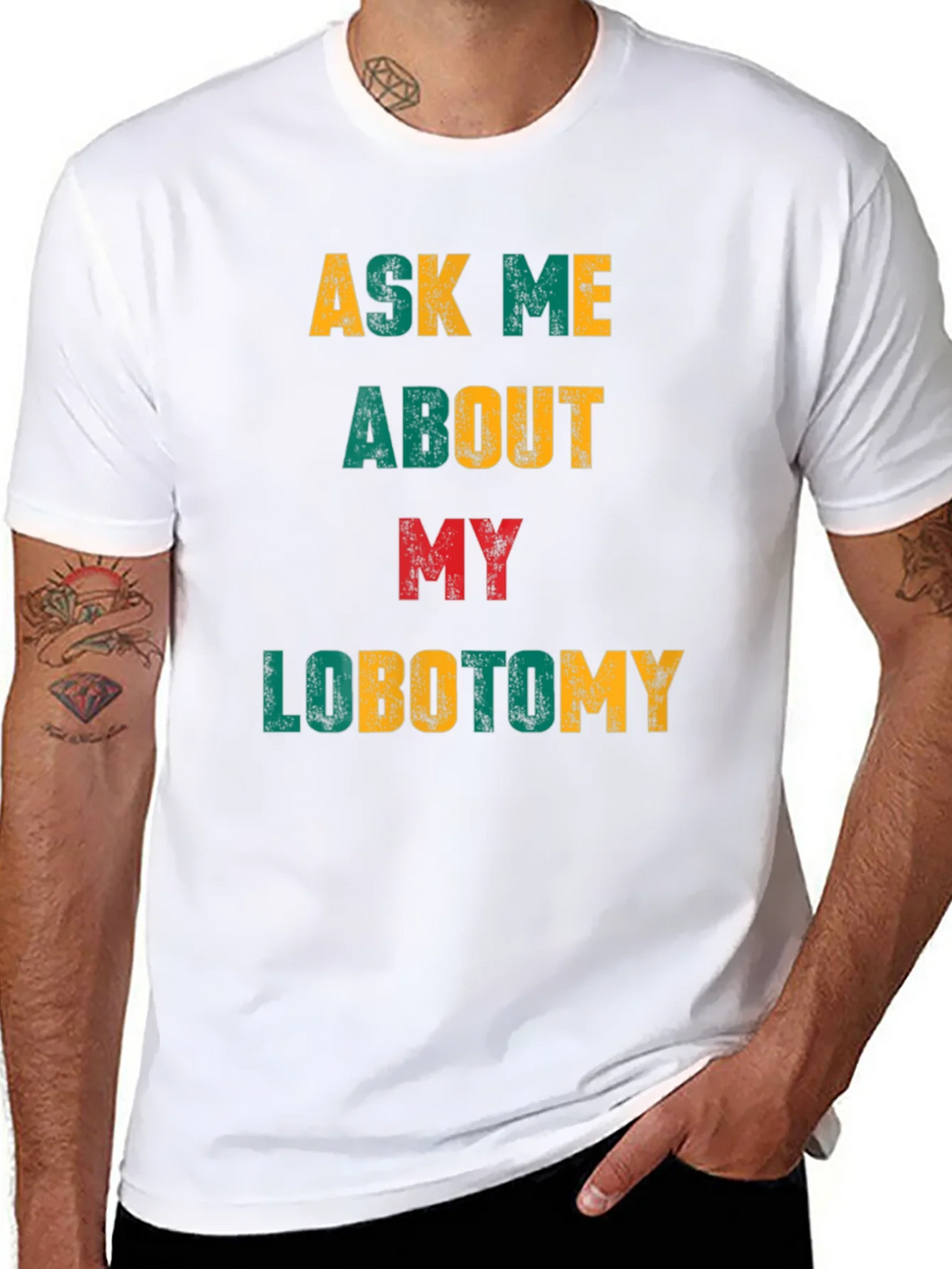 Ask Me About My Lobotomy Graphic Tee product image 4