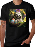 Sloth Easter Egg Hunt T-Shirt product image 1