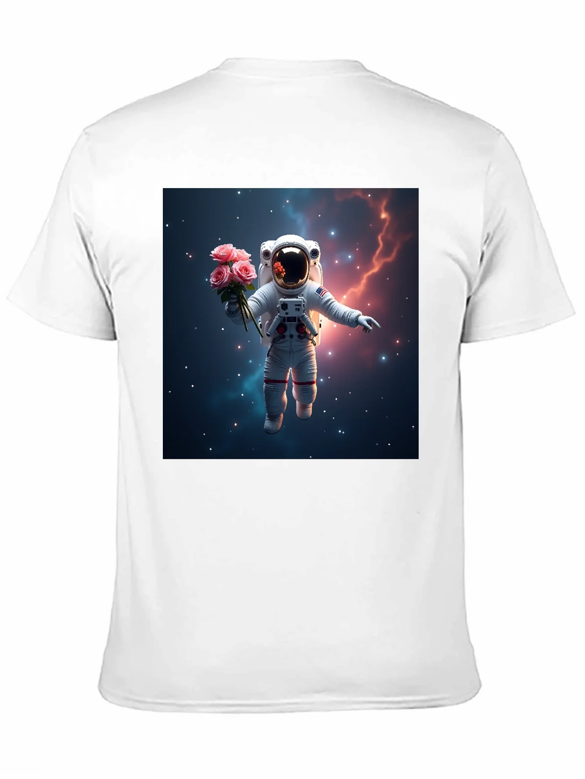 Astronaut in Space T-Shirt - Floral Cosmic Design product image 10
