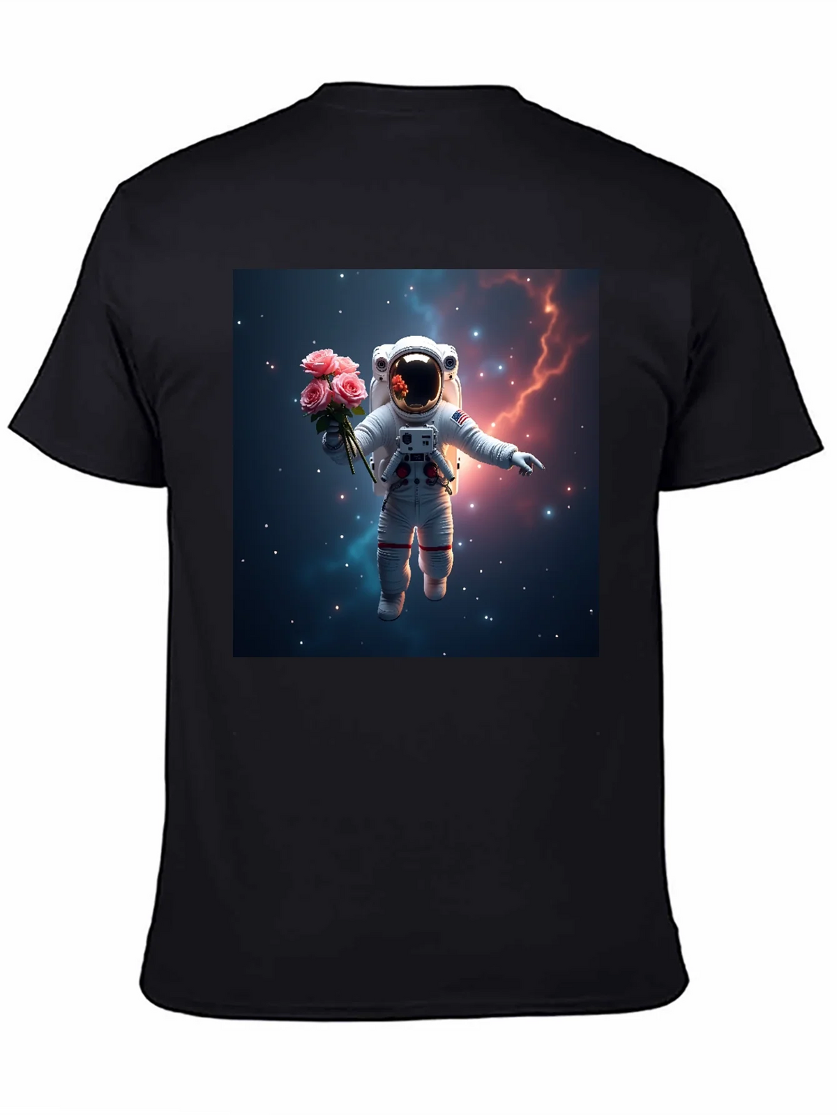 Astronaut in Space T-Shirt - Floral Cosmic Design product image 4