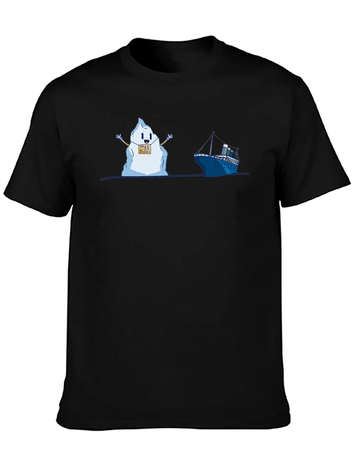 Titanic Iceberg Free Hugs Humor T-Shirt product image 3