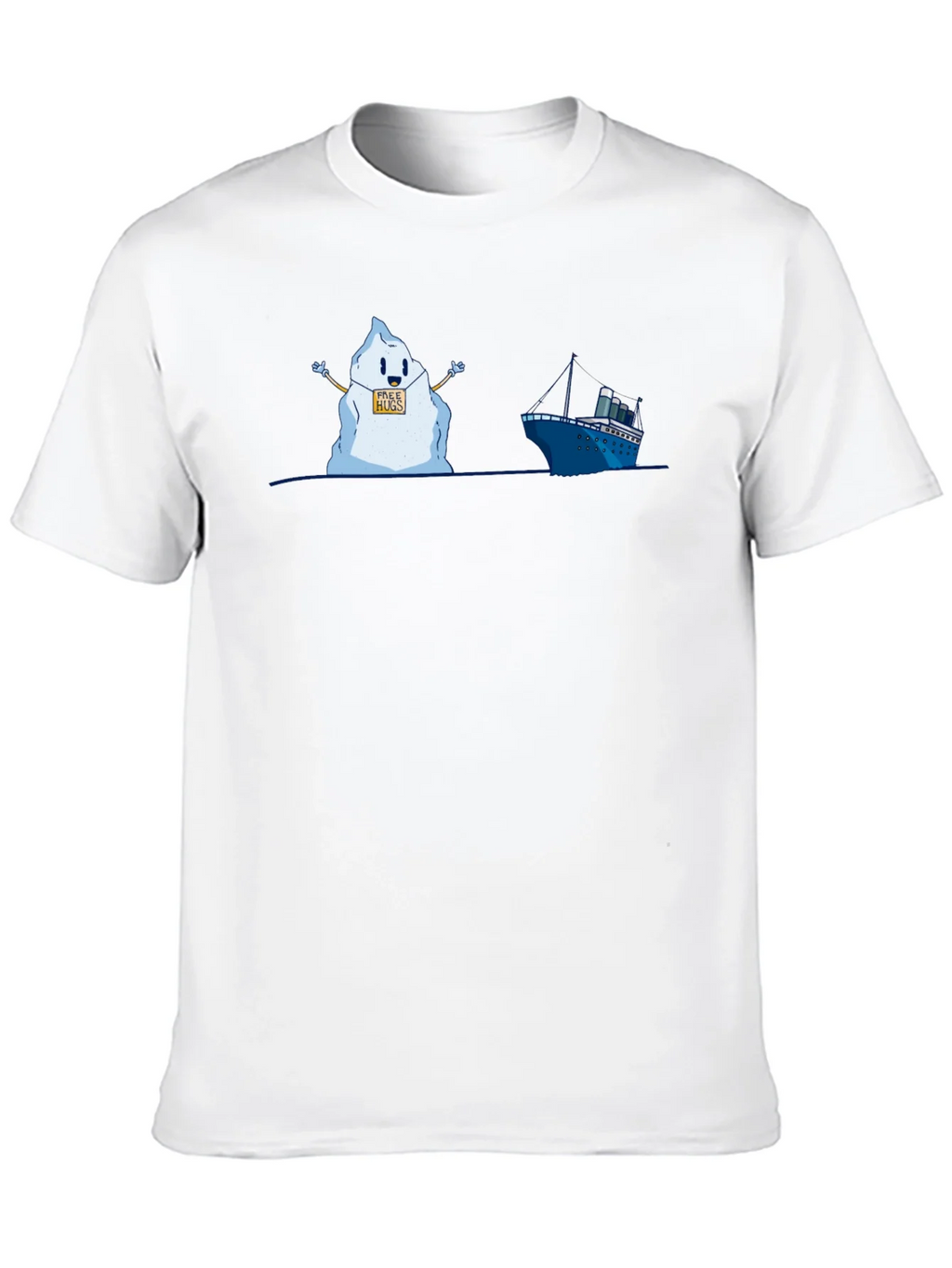 Titanic Iceberg Free Hugs Humor T-Shirt product image 9