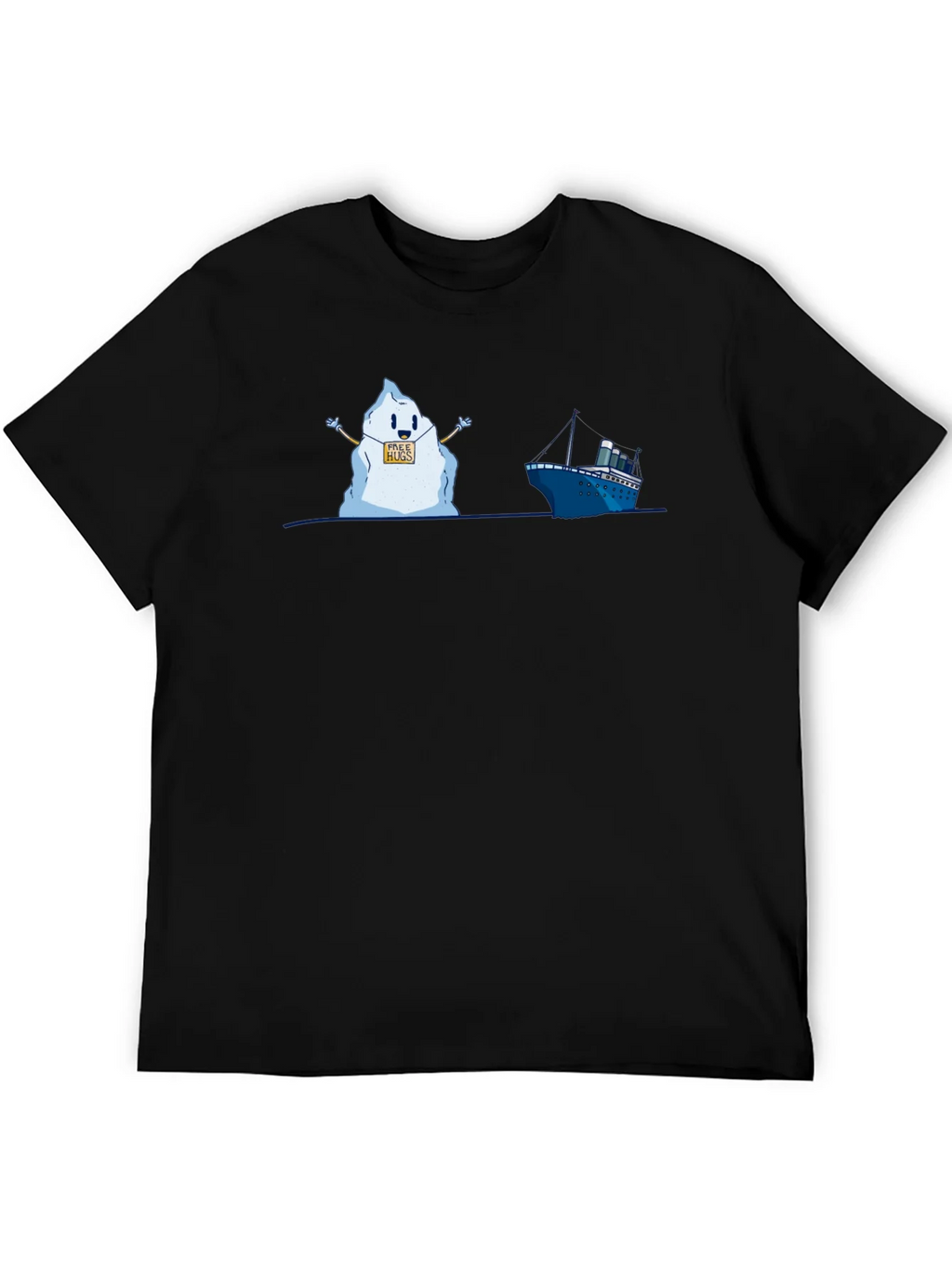 Titanic Iceberg Free Hugs Humor T-Shirt product image 5