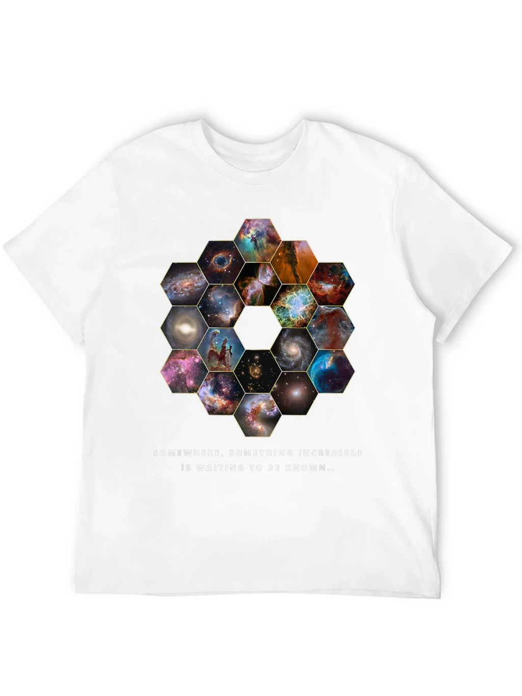 Cosmic Hexagon T-Shirt - Explore the Universe! product image 11