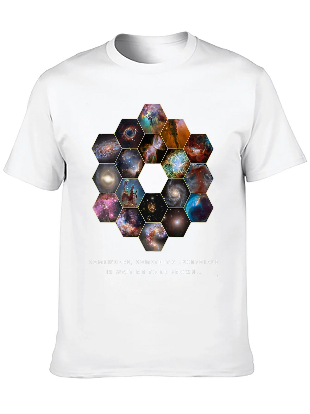 Cosmic Hexagon T-Shirt - Explore the Universe! product image 9