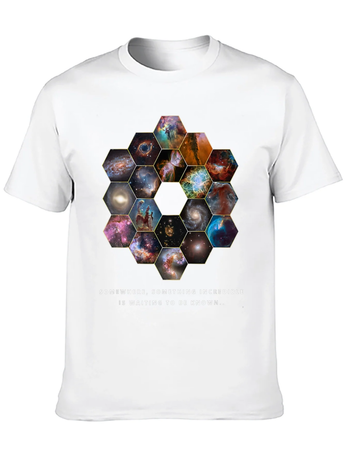 Cosmic Hexagon T-Shirt - Explore the Universe! product image 9