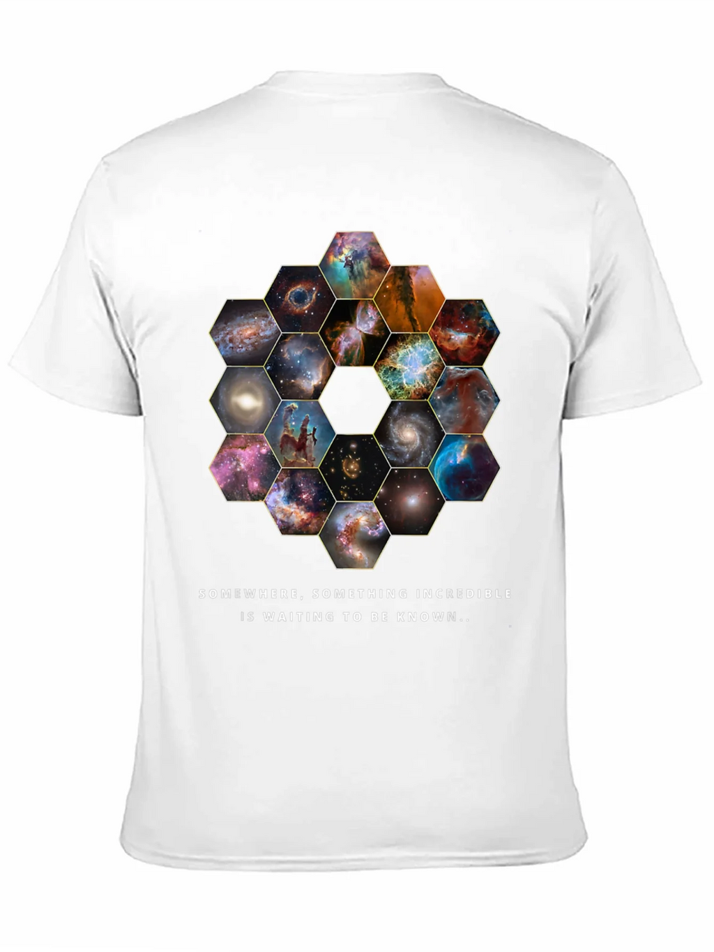Cosmic Hexagon T-Shirt - Explore the Universe! product image 10
