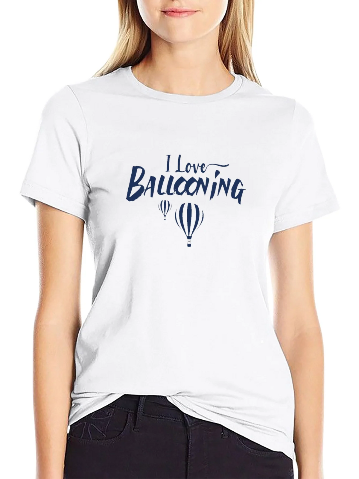 I Love Ballooning Black T-Shirt product image 8