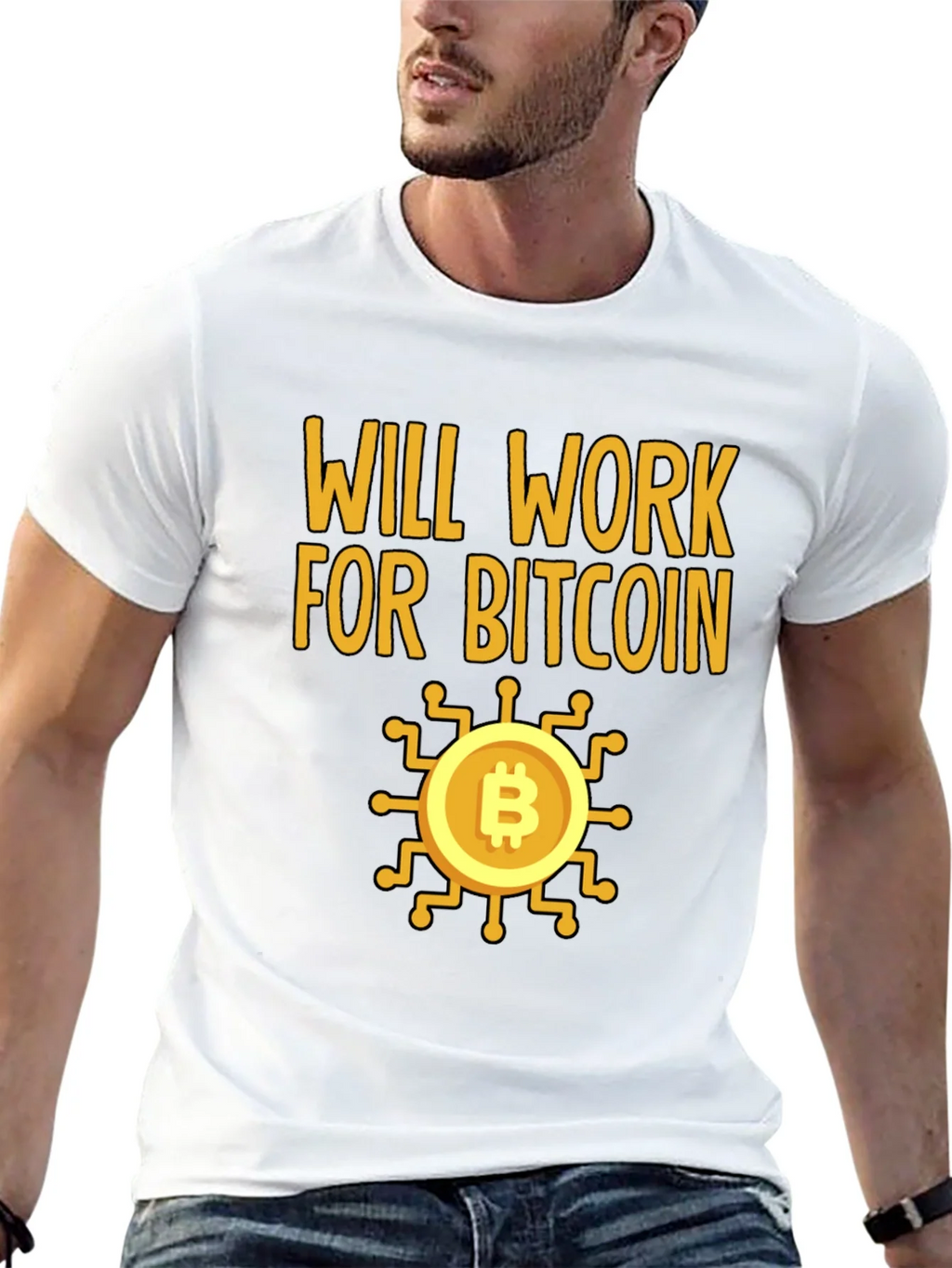 Will Work For Bitcoin Crypto T-Shirt product image 12