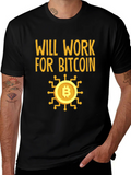 Will Work For Bitcoin Crypto T-Shirt product image 1