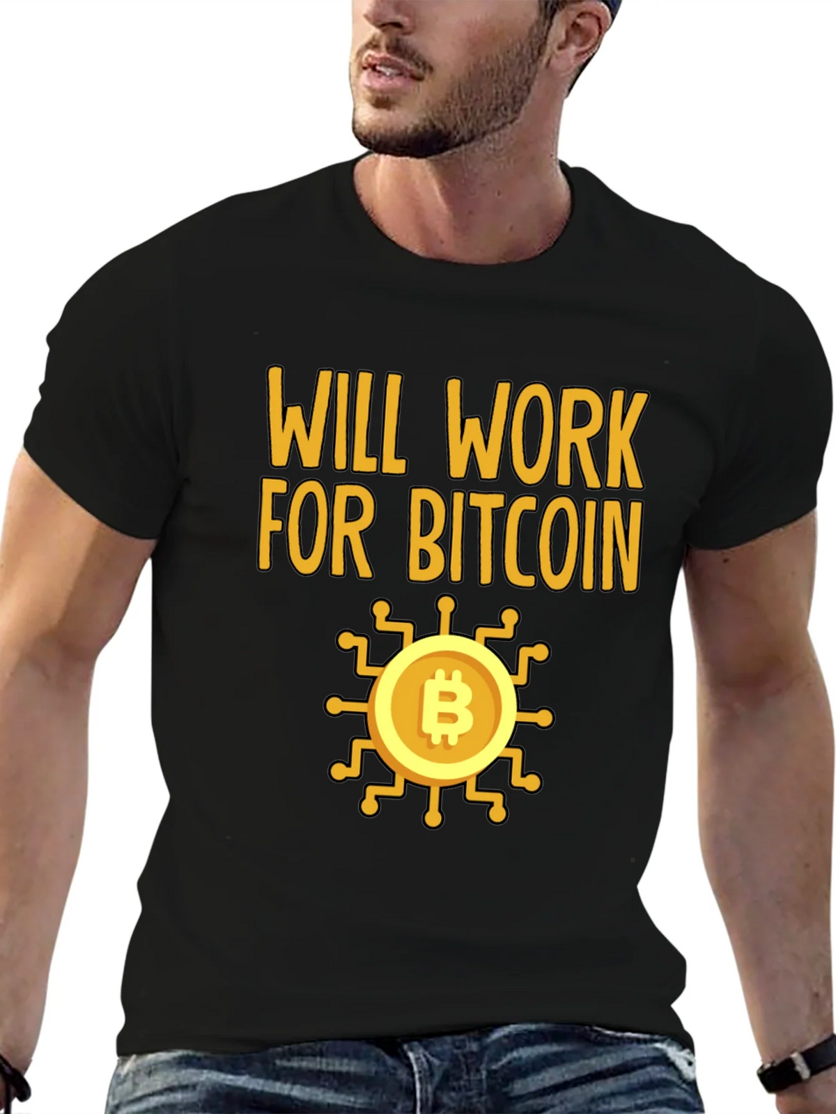 Will Work For Bitcoin Crypto T-Shirt product image 6