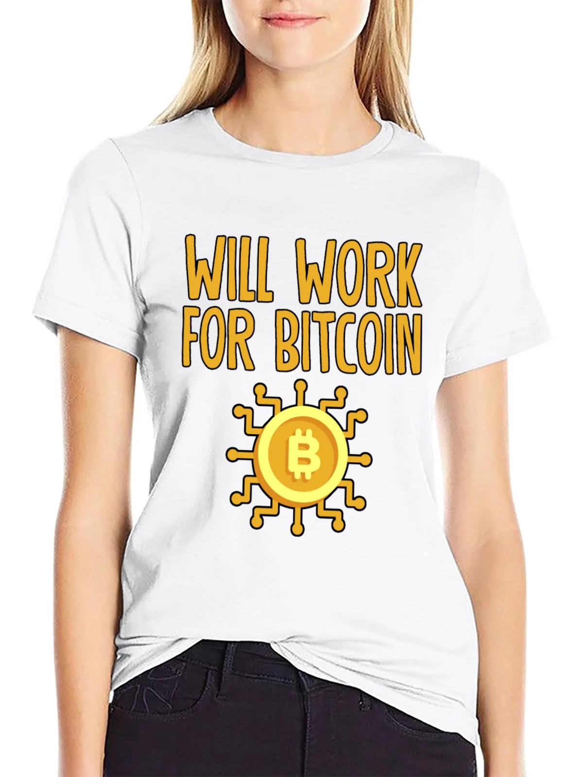 Will Work For Bitcoin Crypto T-Shirt product image 8