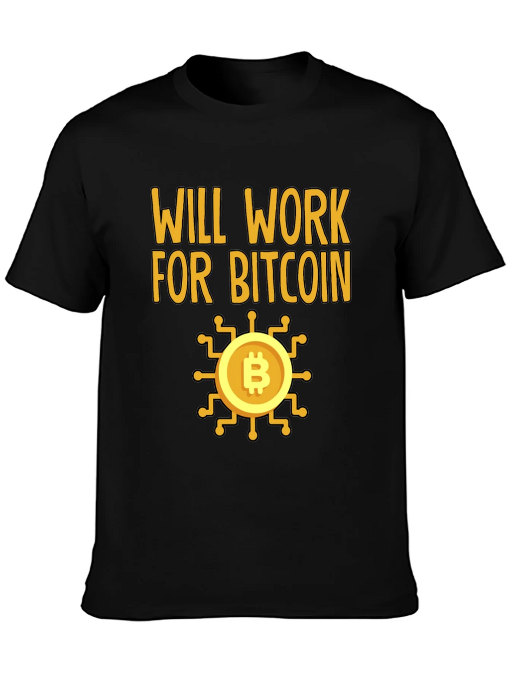 Will Work For Bitcoin Crypto T-Shirt product image 3