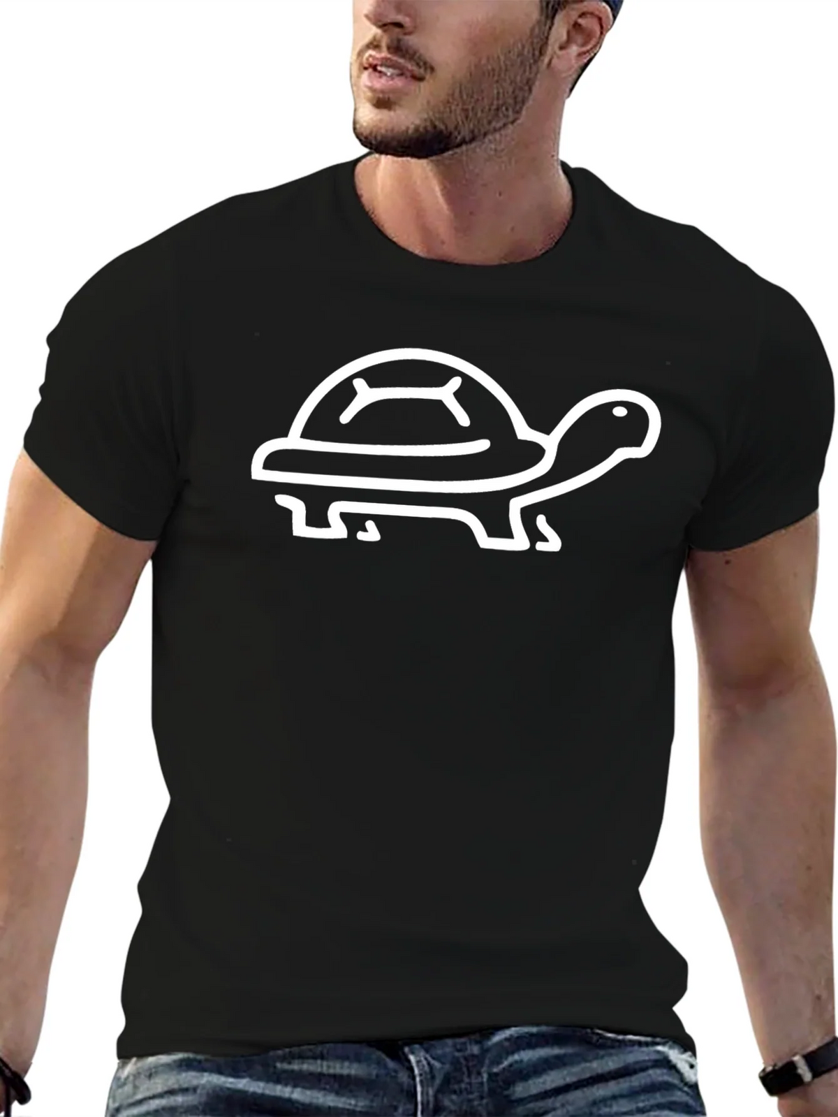 Turtle Graphic Tee - Unisex Black T-Shirt product image 4