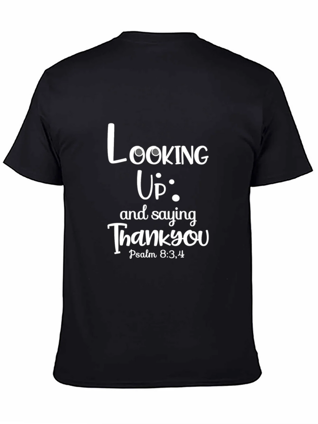 Looking Up Thank You Black T-Shirt product image 4