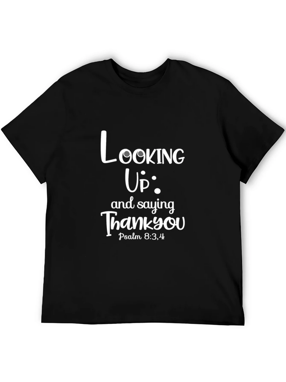 Looking Up Thank You Black T-Shirt product image 5