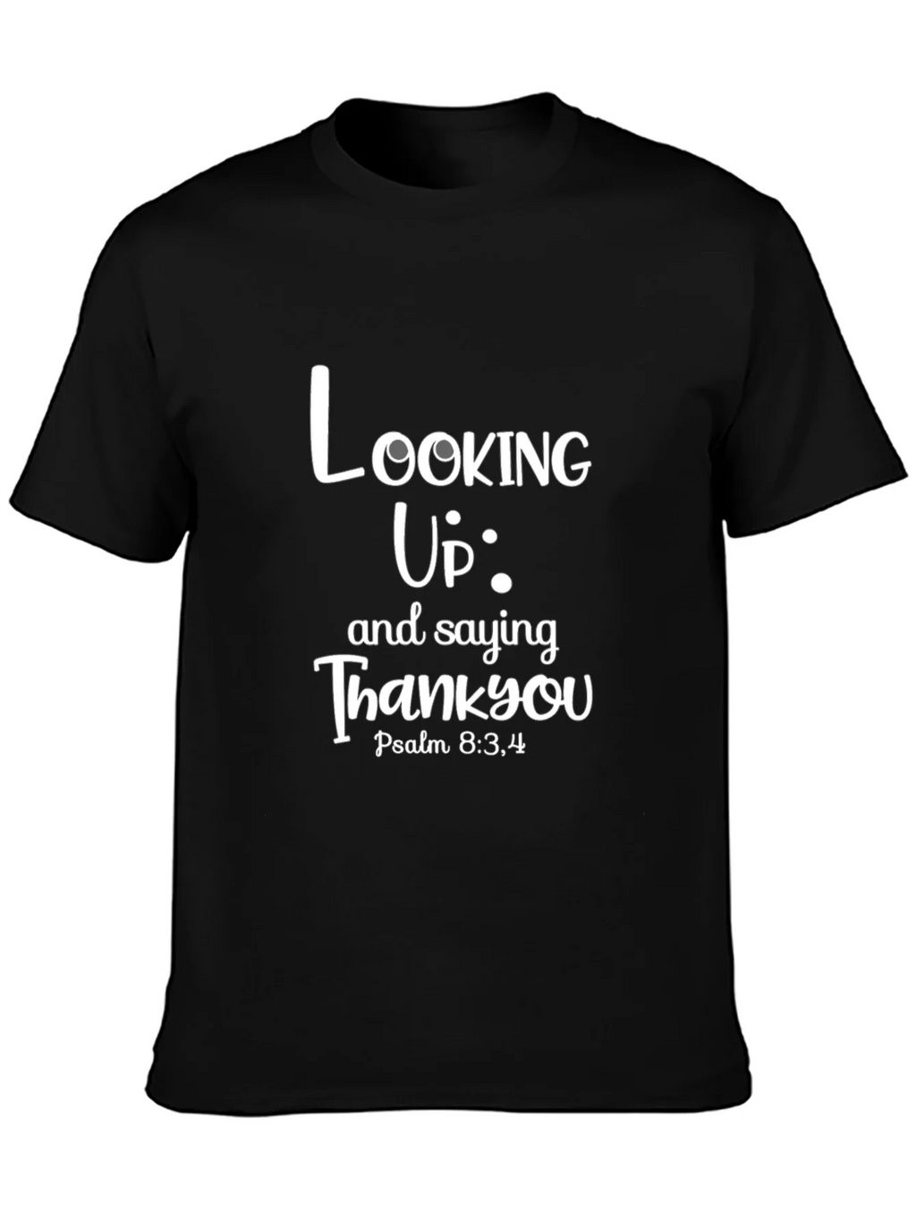 Looking Up Thank You Black T-Shirt product image 3