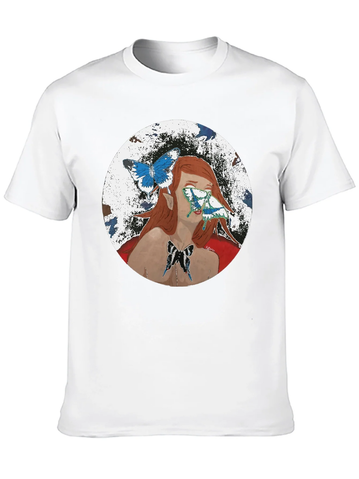 Butterfly Woman Graphic T-Shirt - Black product image 9