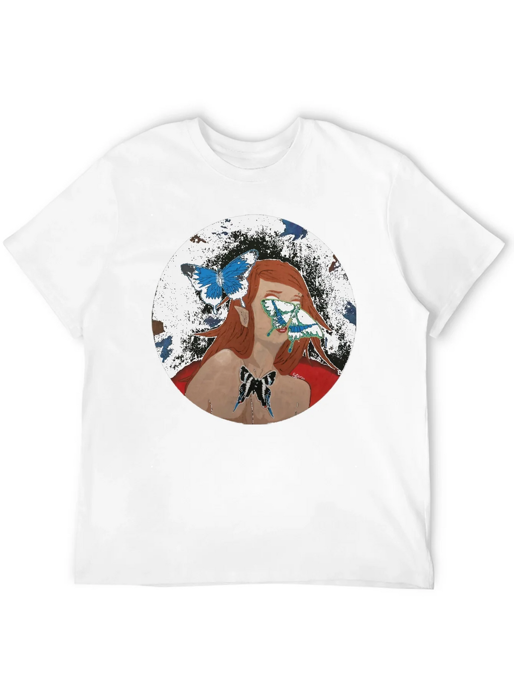 Butterfly Woman Graphic T-Shirt - Black product image 11