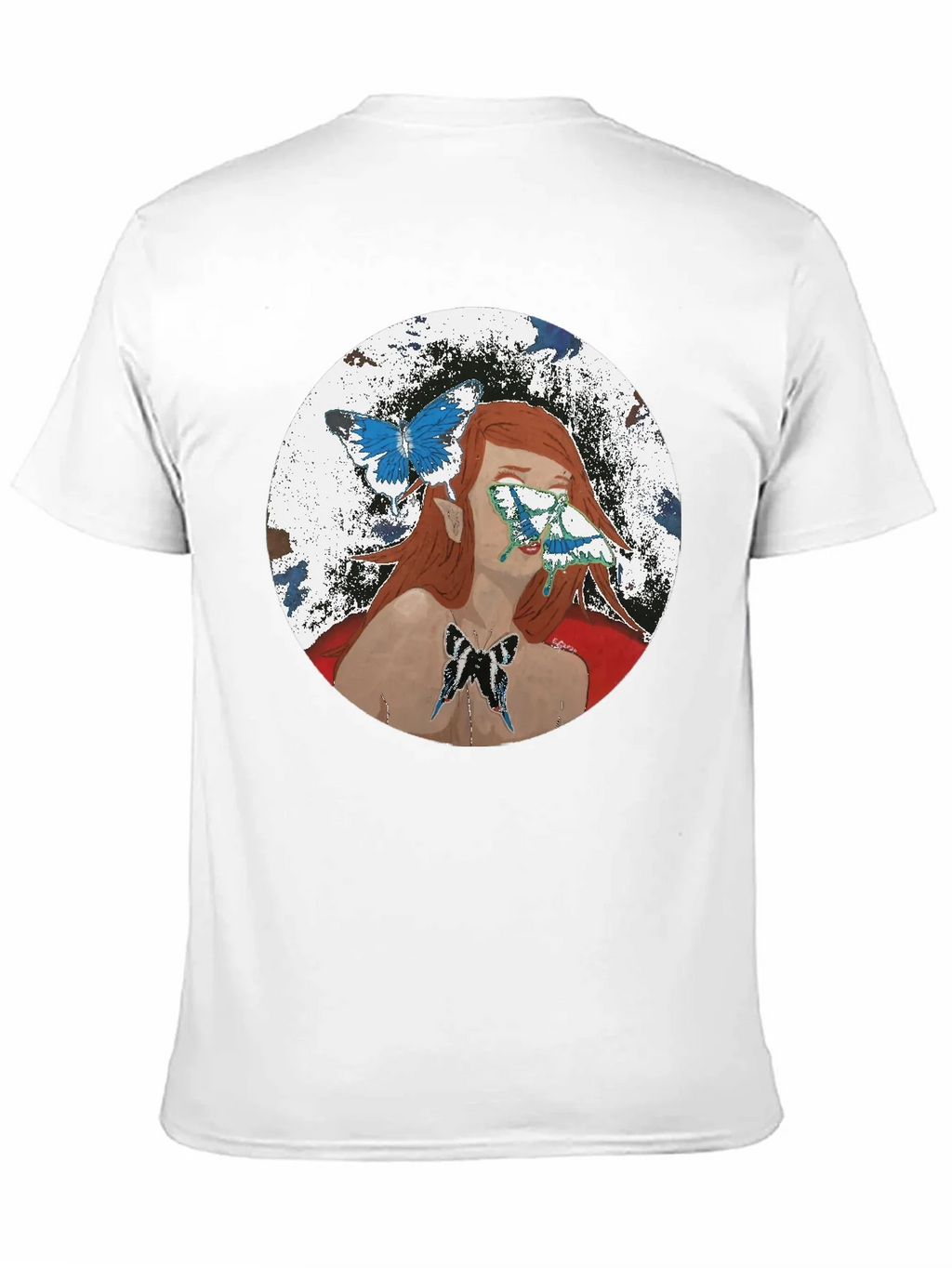 Butterfly Woman Graphic T-Shirt - Black product image 10