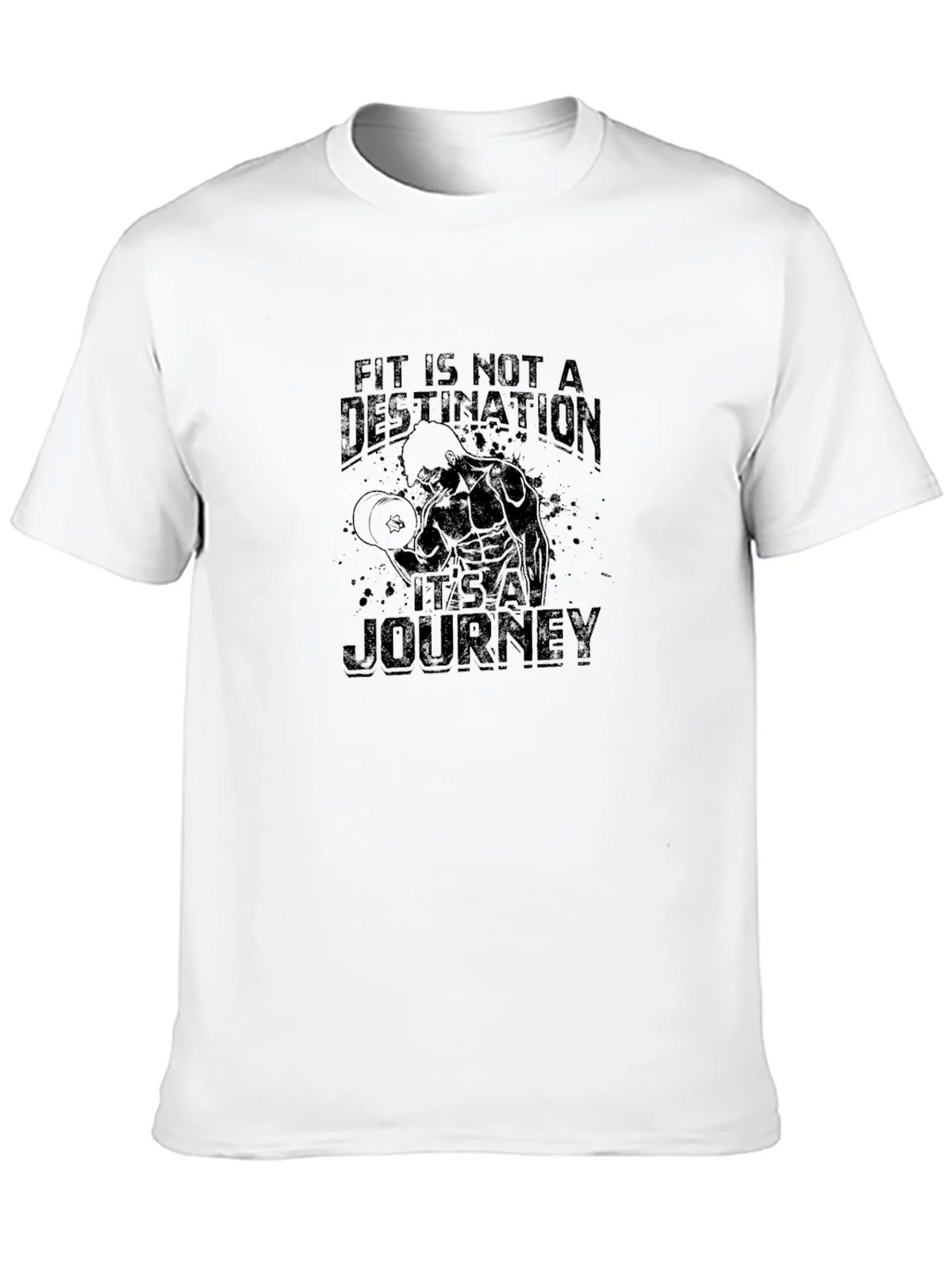 Fitness Motivation Black Graphic T-Shirt product image 8