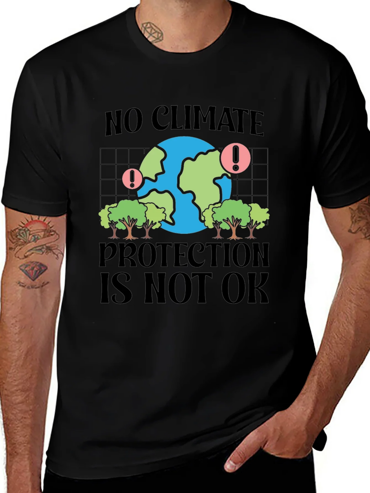 Climate Protection Awareness Graphic T-Shirt product image 1