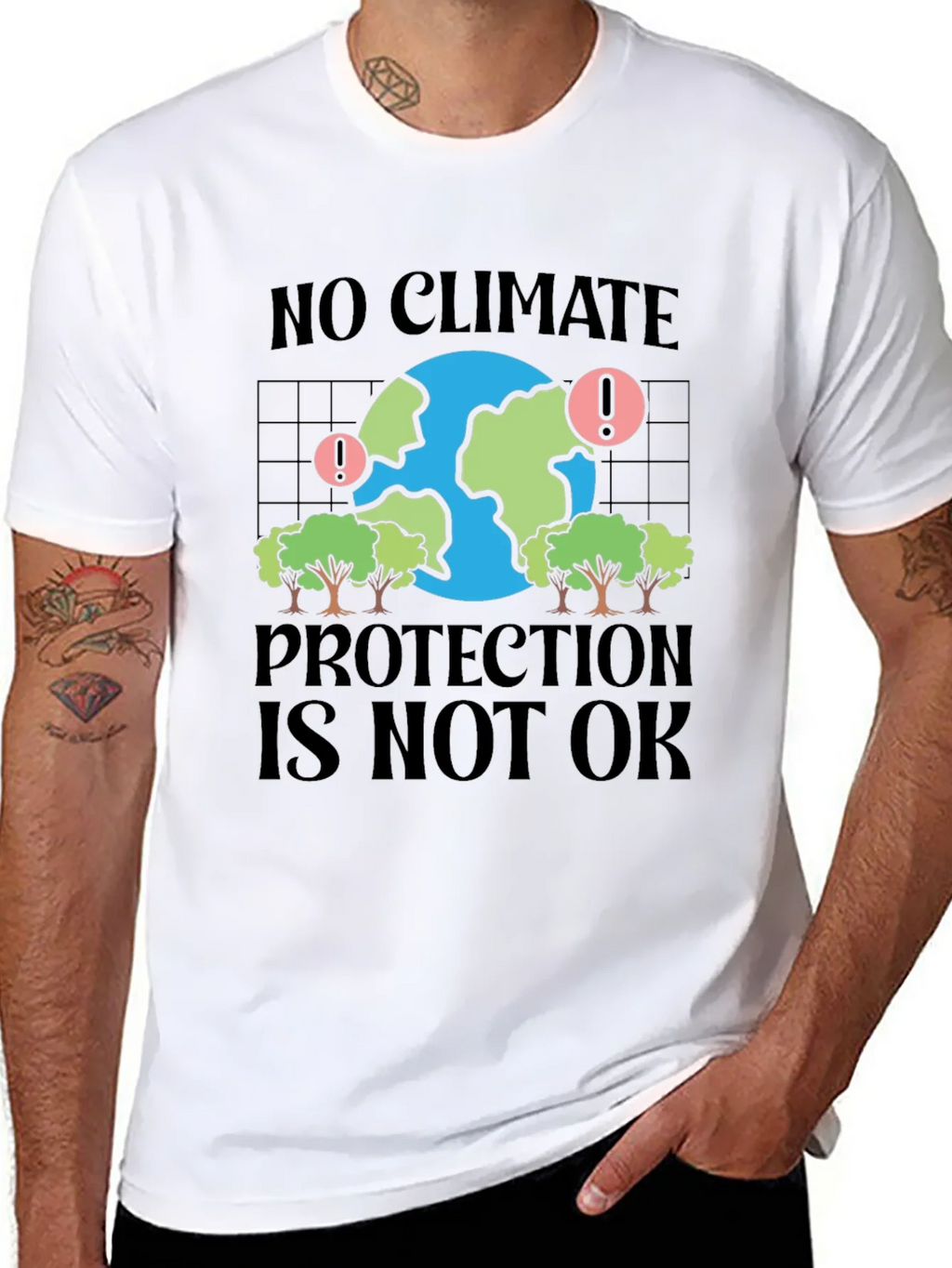 Climate Protection Awareness Graphic T-Shirt product image 7