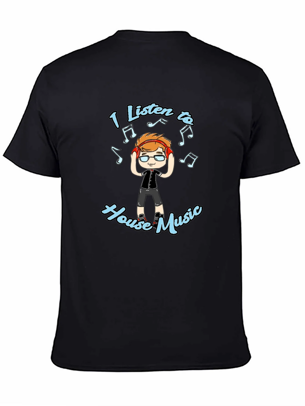 I Listen to House Music T-Shirt product image 4