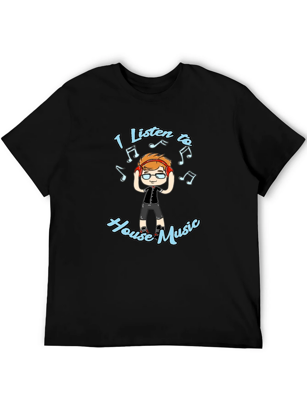 I Listen to House Music T-Shirt product image 5