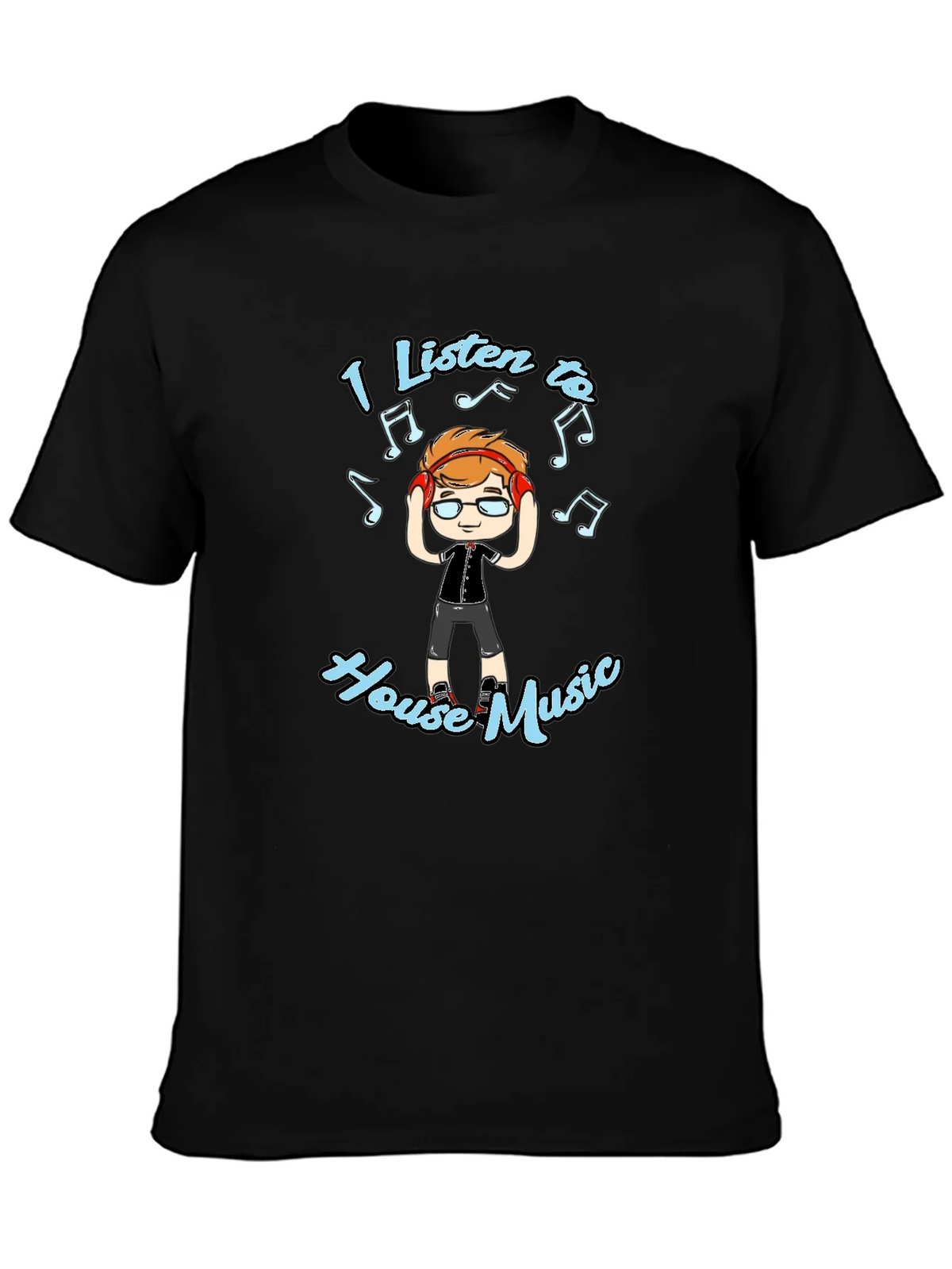 I Listen to House Music T-Shirt product image 3