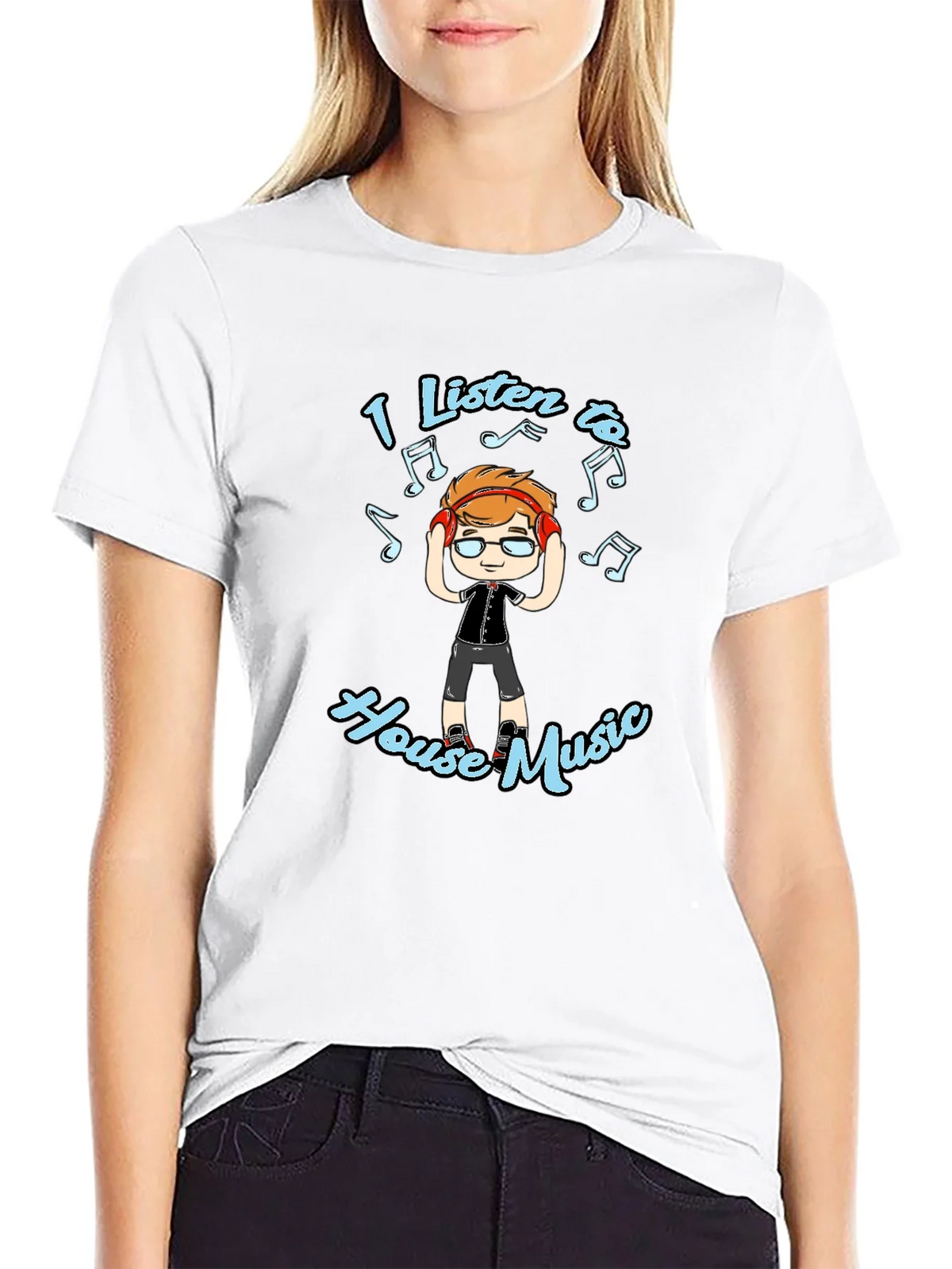 I Listen to House Music T-Shirt product image 8