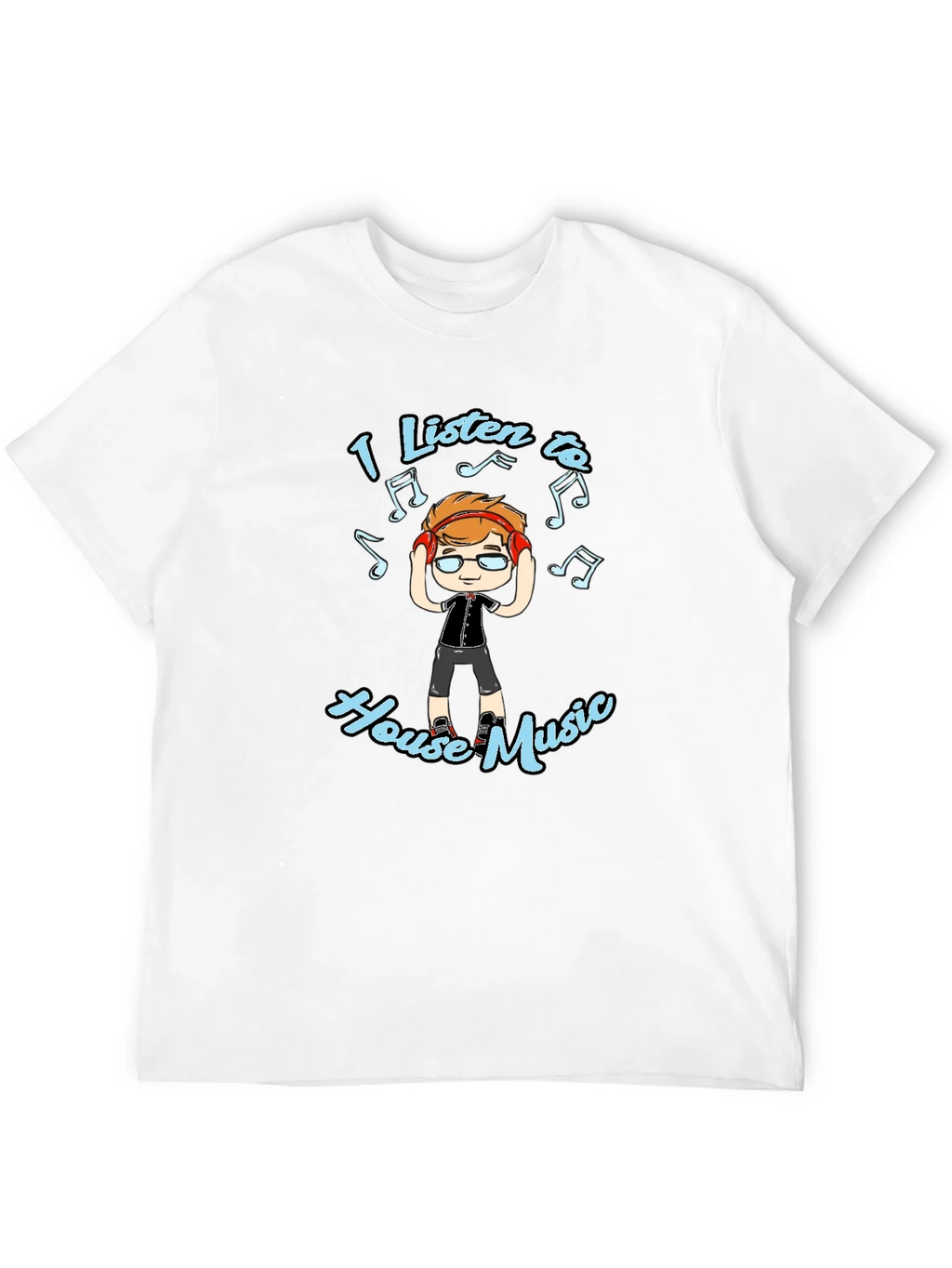 I Listen to House Music T-Shirt product image 11