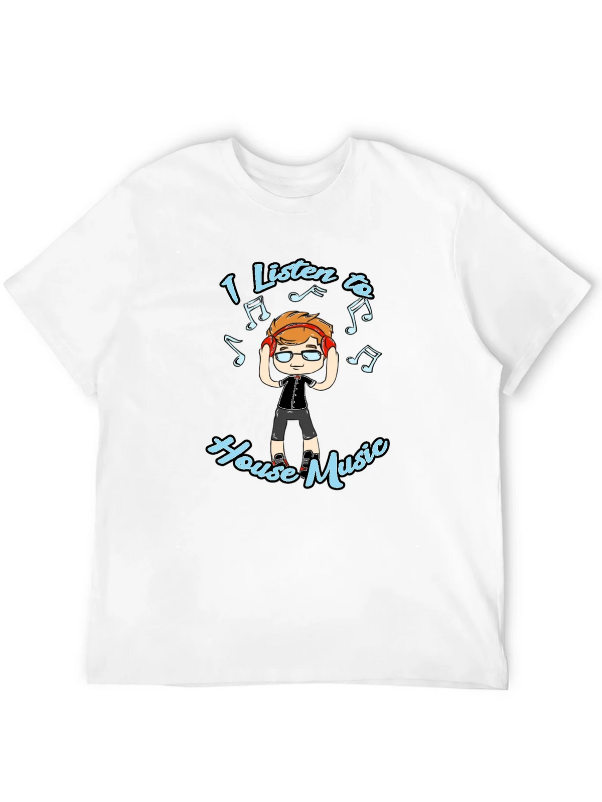 I Listen to House Music T-Shirt product image 11