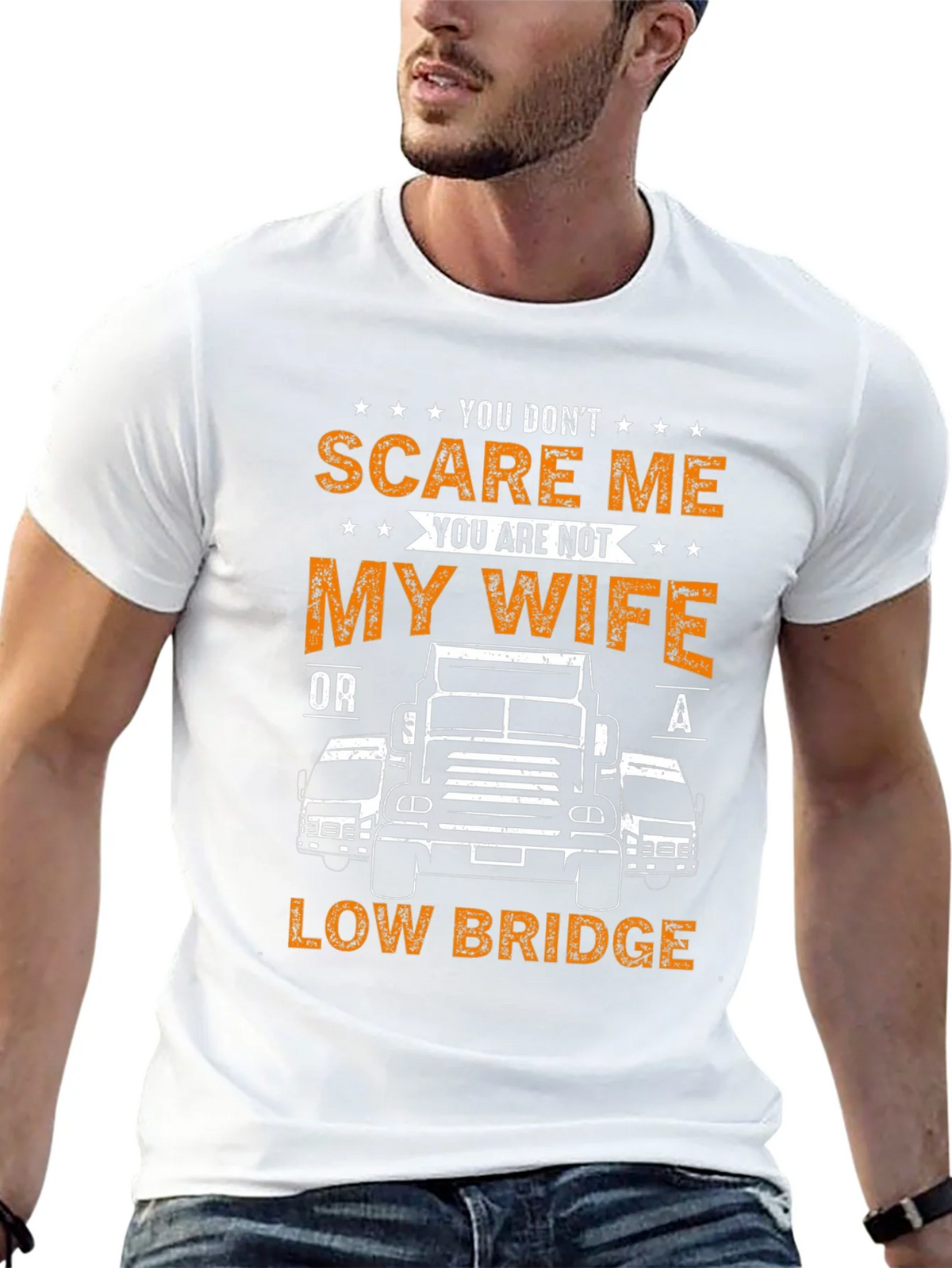 Funny Trucker T-Shirt: You Dont Scare Me product image 5
