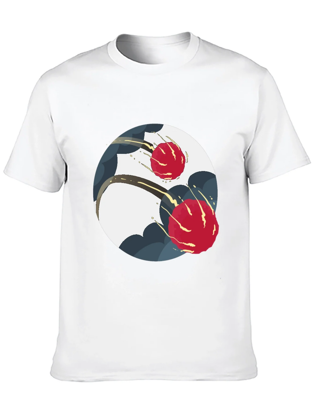 Modern Yin Yang Graphic Tee - Black product image 6