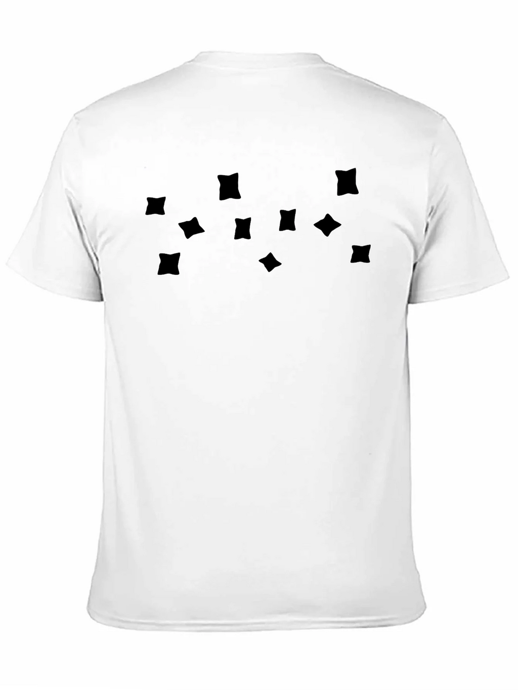 Mens Black Graphic Tee - Abstract Square Pattern product image 5