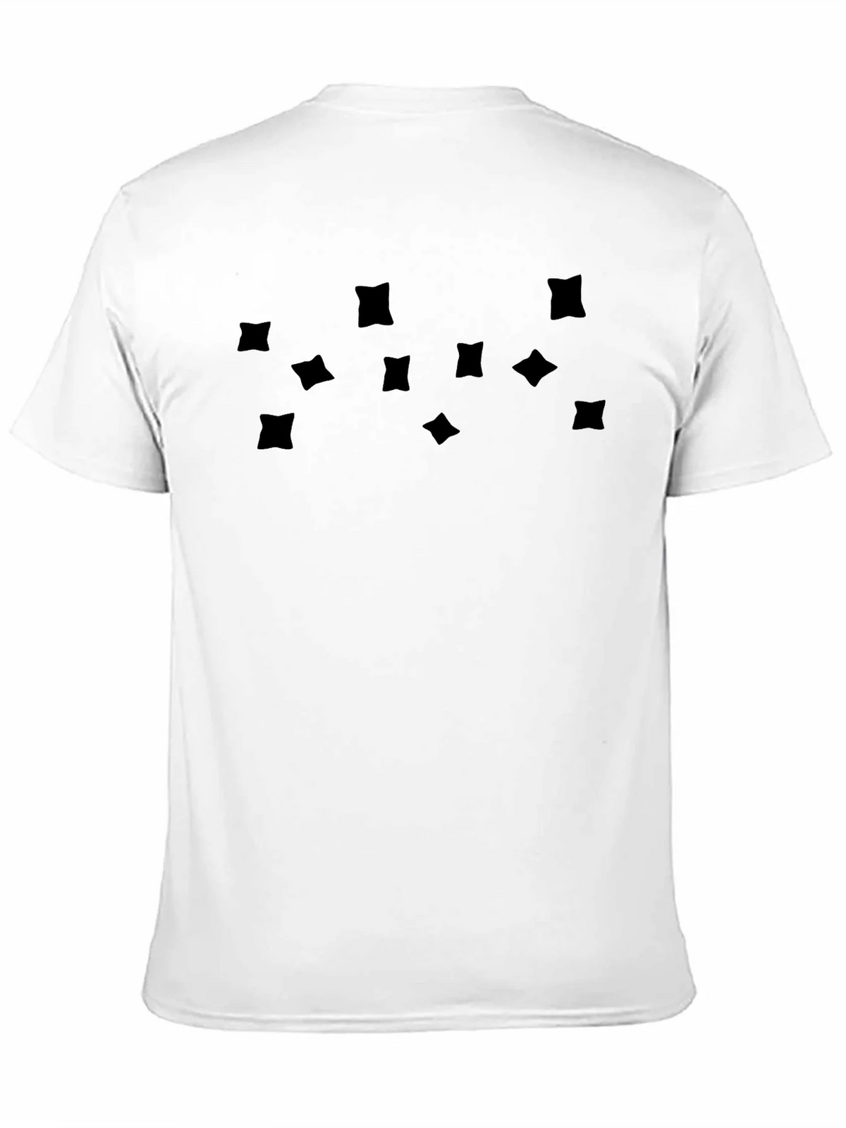 Mens Black Graphic Tee - Abstract Square Pattern product image 5