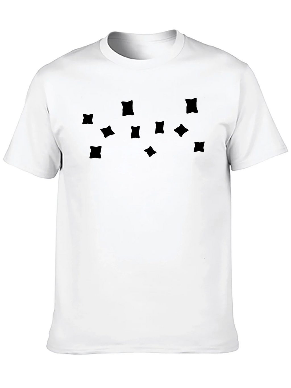 Mens Black Graphic Tee - Abstract Square Pattern product image 4