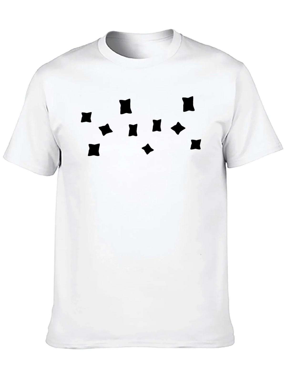 Mens Black Graphic Tee - Abstract Square Pattern product image 4