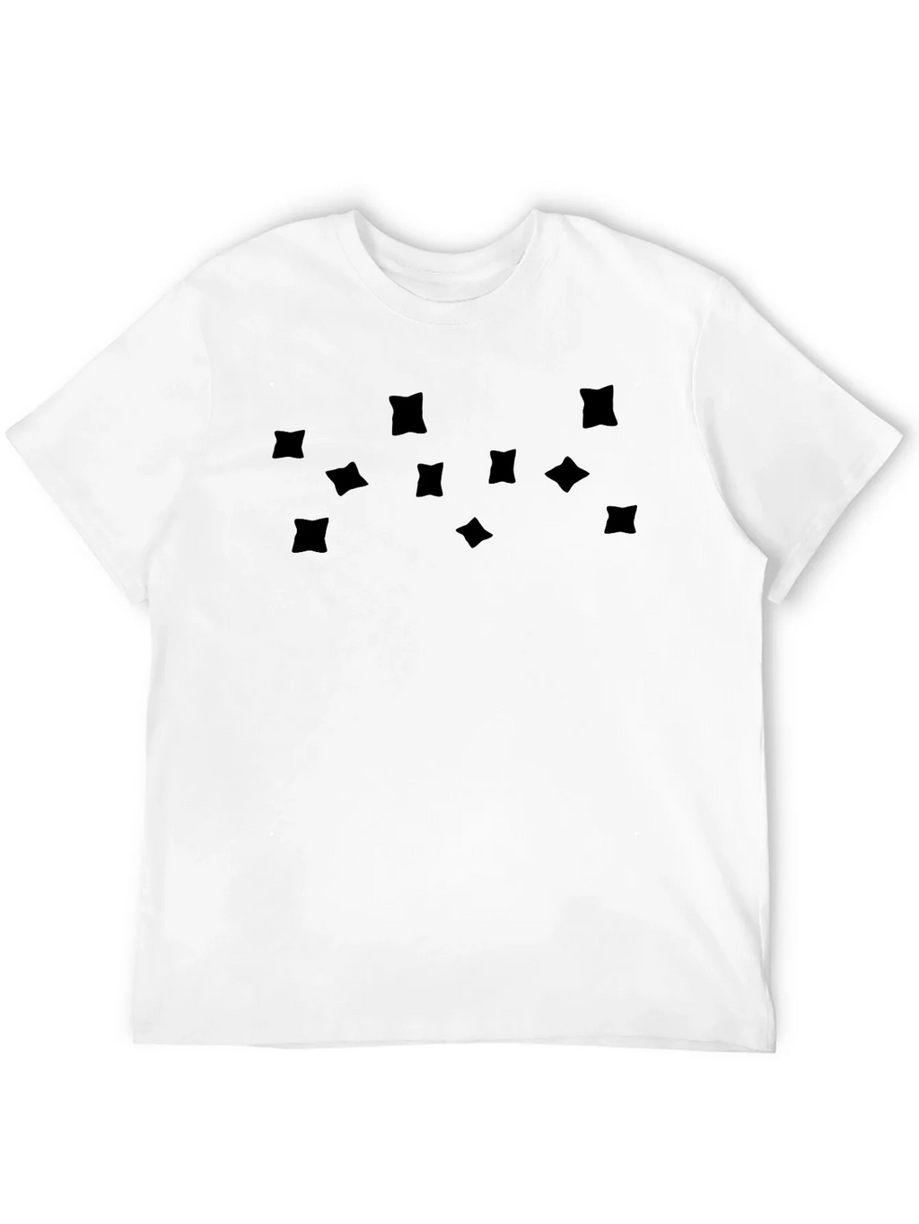 Mens Black Graphic Tee - Abstract Square Pattern product image 6