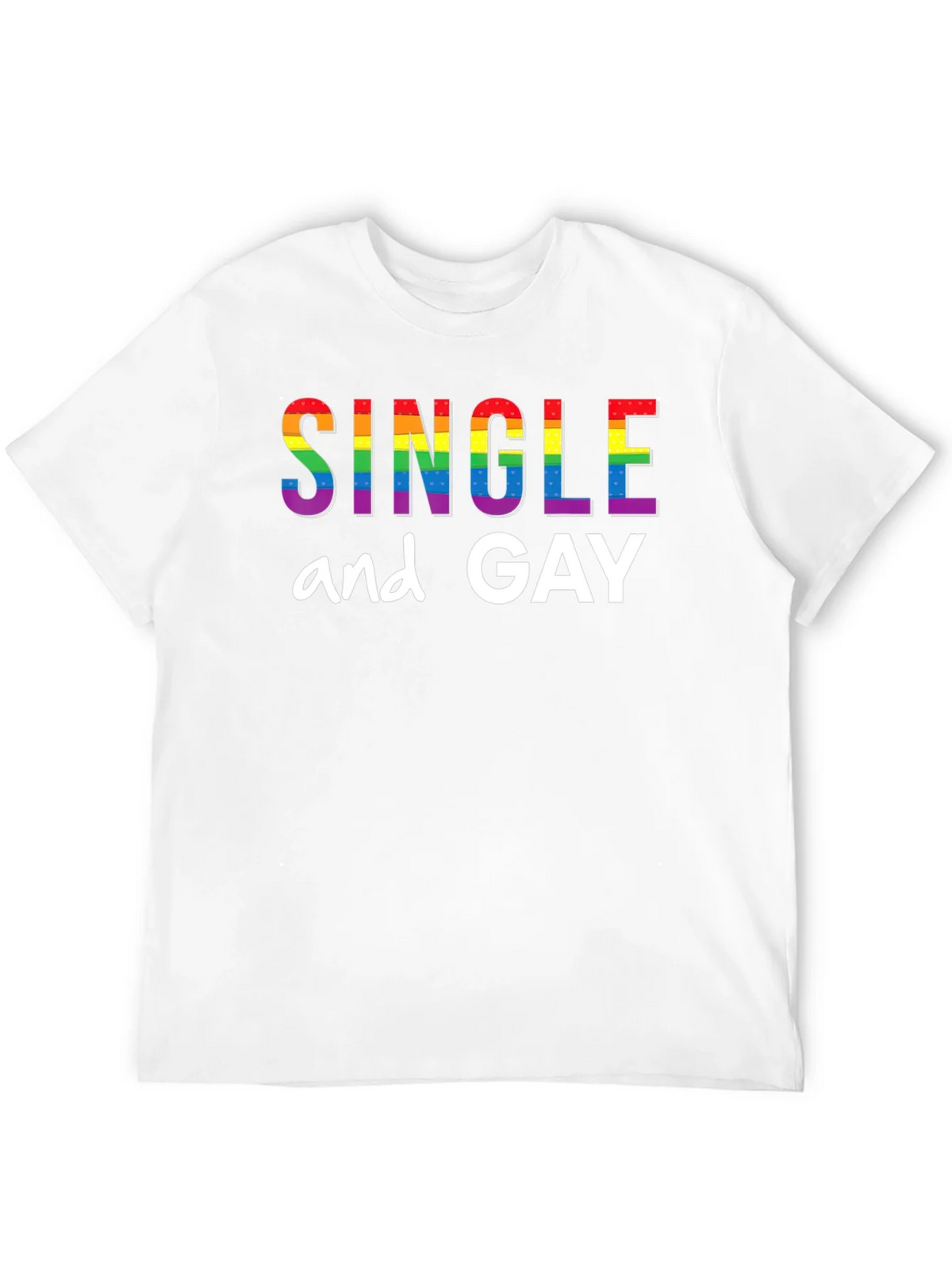 Single and Gay Pride Rainbow T-Shirt product image 11