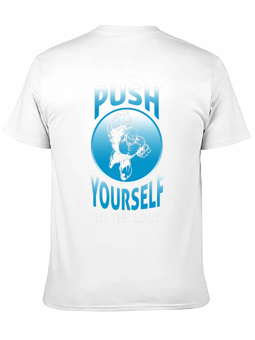 Push Yourself Graphic T-Shirt - Black Crew Neck Tee product image 10