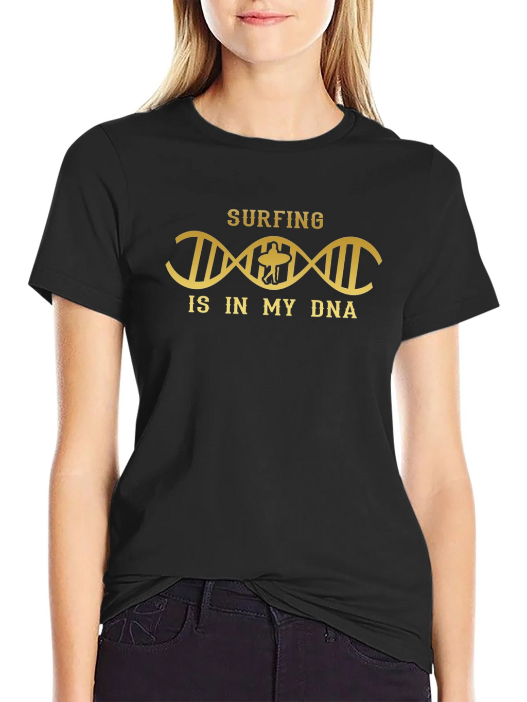 Surfing DNA Graphic Tee - Black T-Shirt product image 2