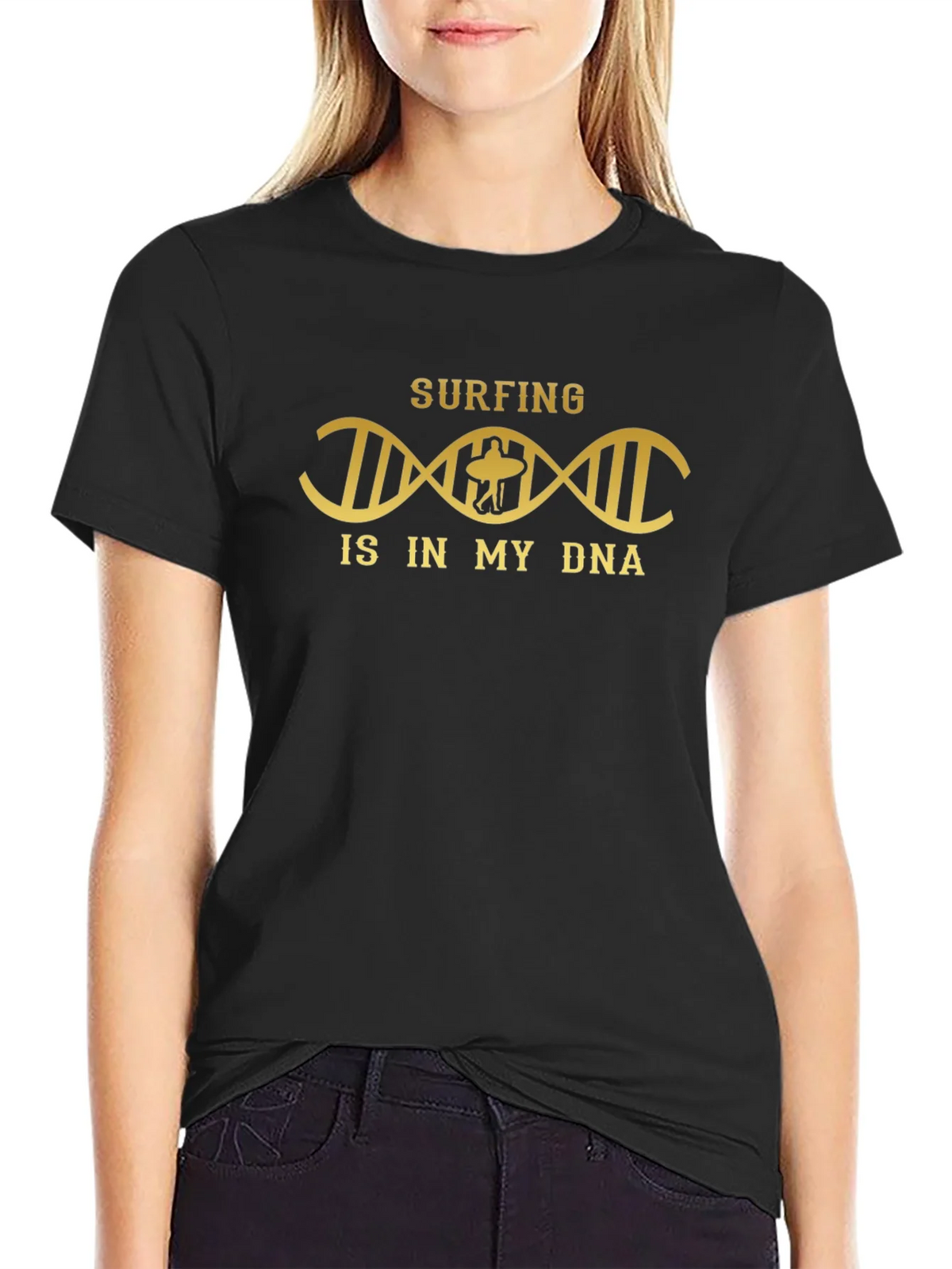 Surfing DNA Graphic Tee - Black T-Shirt product image 2
