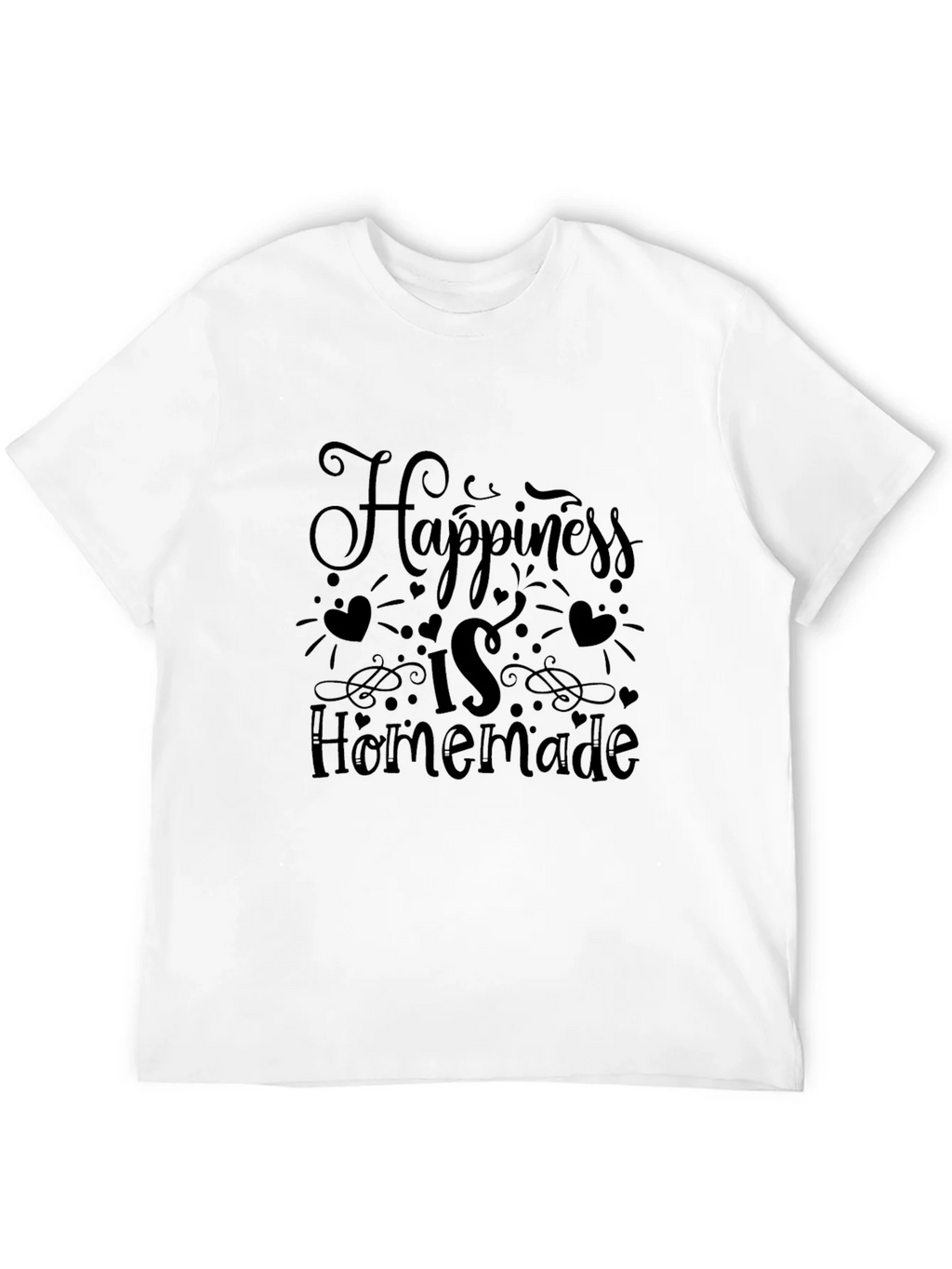 Happiness is Homemade Black Graphic Tee product image 10