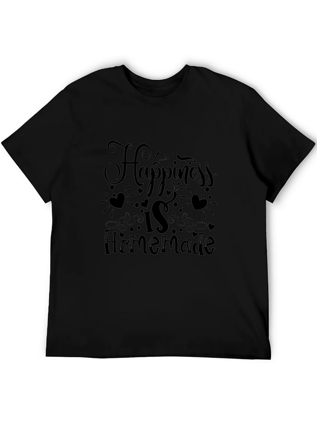 Happiness is Homemade Black Graphic Tee product image 5