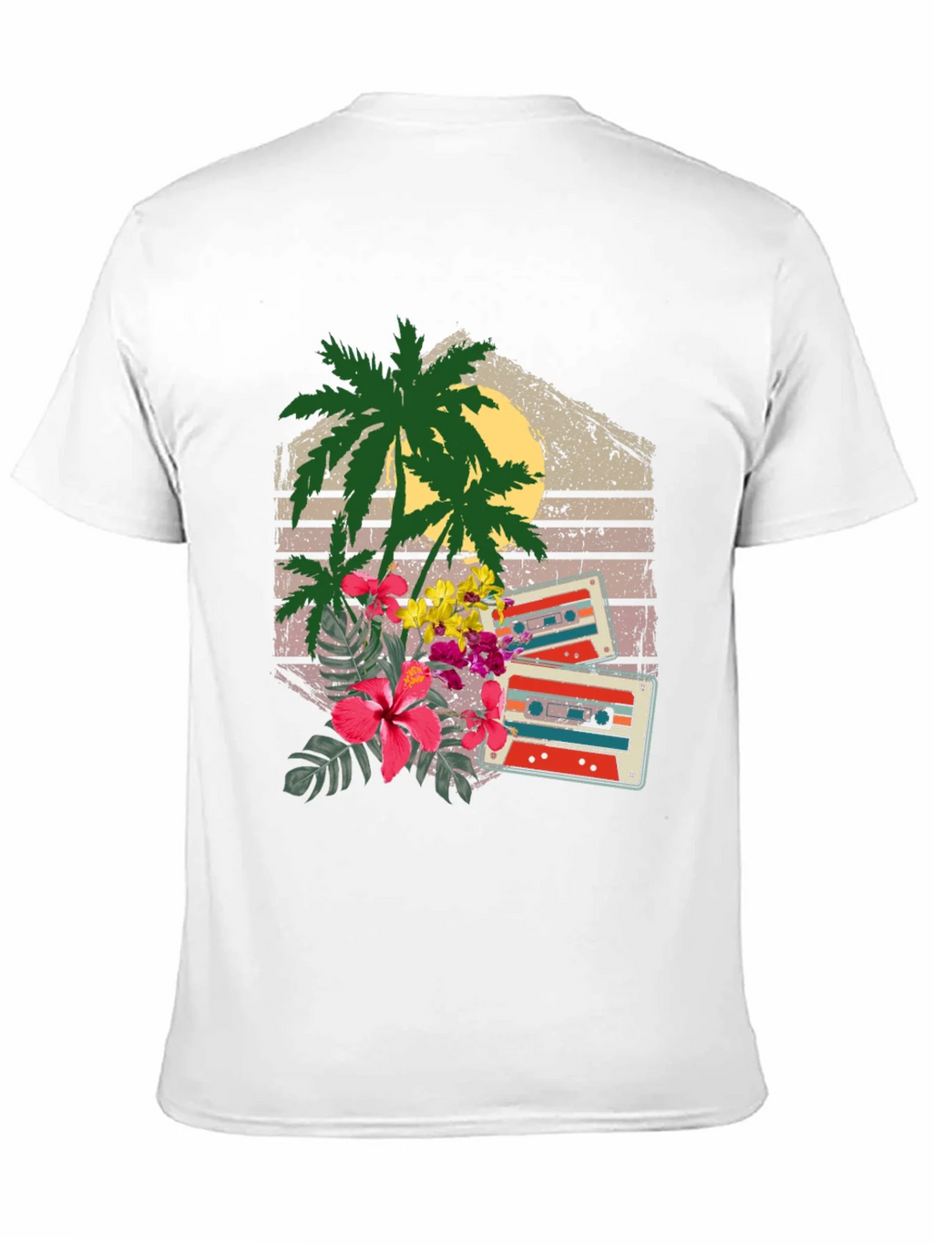 Retro Cassette & Palm Tree Graphic Tee product image 10